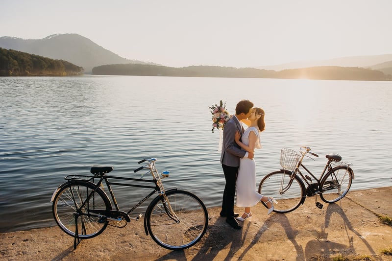 Bohemian Wedding Couple
